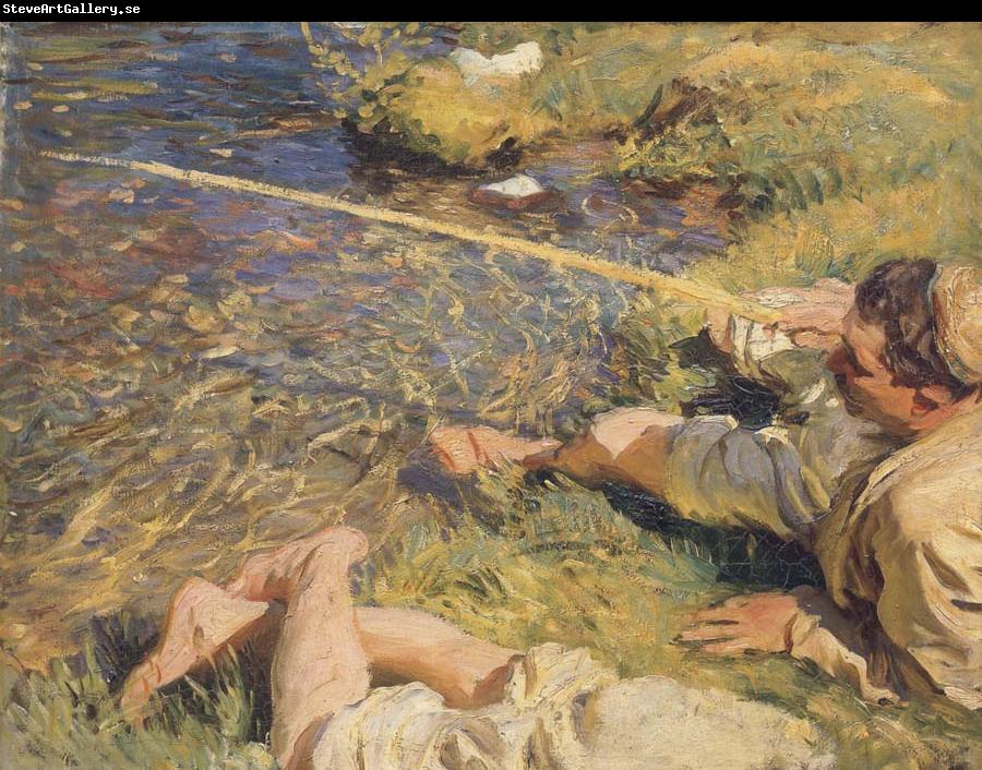 John Singer Sargent A Man Fishing